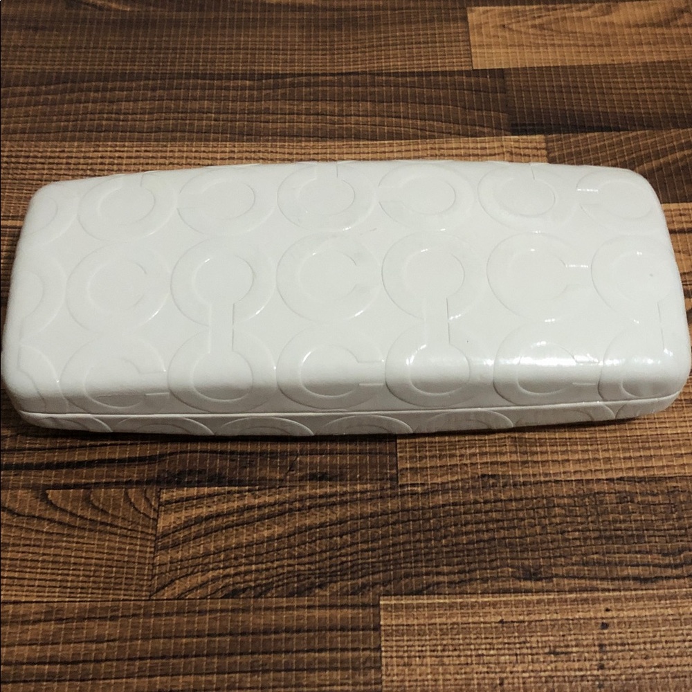 Coach embossed glasses/sunglasses hard case Empty